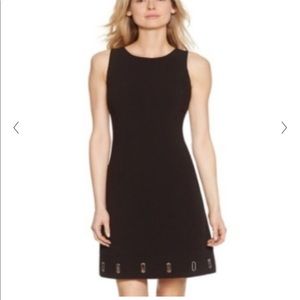 WHBM Black Grommet Dress Size 00